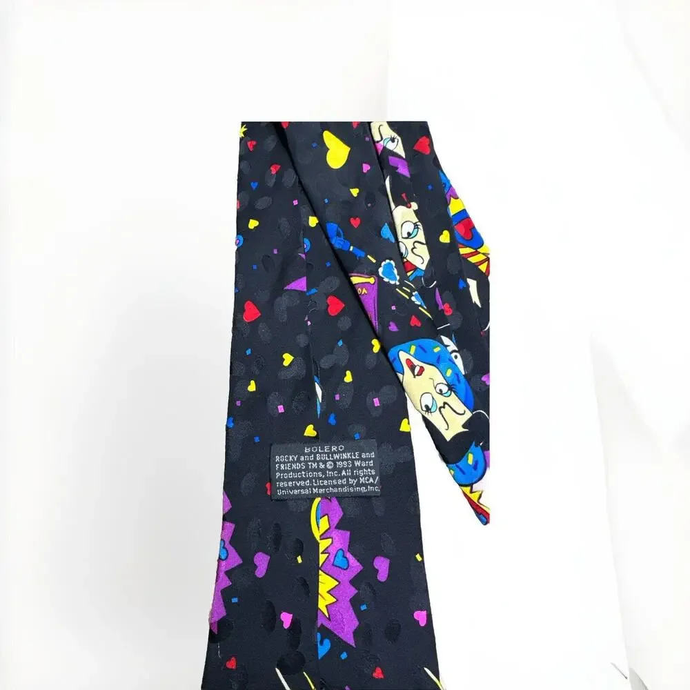 Vintage Bolero Rocky & Bullwinkle Mens Tie 56